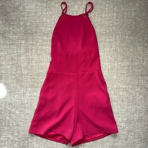bebe Hot Pink Jumpsuit